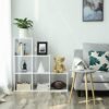 Vasagle Stair Shelf Bogreol Trin Hylde med 6 terderstige Hyldestue Divider Cube Hylde Fritstående kontor Stue Soveværelse Hvid LBC63WT - Billede 4