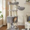 Feandrea Cat Tree, kattetræ til store katte - Greige - Billede 2