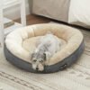 Hundeseng, Donut Katteseng, Rund, 60 Cm Dia., Mørkegrå - Billede 6