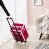 Songmics Cosmetic Case Trolley Makeup Case med håndtag 4 udvidelige rum til rejsesød - Billede 3