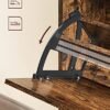 Vasagle skoskab med 2 flipdøre, justerbar og aftagelig skillelinje, for 12 par kvindes sko eller 8 mænds sko, til smal indgang, 60 x 24 x 83,5 cm (L X W X H), rustik brun LBC02BX - Billede 6