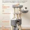 Feandrea Cat Tree, kattetræ til store katte - Greige - Billede 4