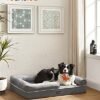 Feandrea hundeseng Ortopædisk sofa vaskbar skridsikre grå PGW076G02 - Billede 2