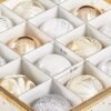 Plastic Christmas Ornament Storage Boxes, 2 Pack Christmas Ball Arrangører, semi-gennemsigtige og gyldne - Billede 7