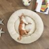 Hundeseng, Katteseng, Donut Form, 65 Cm Dia, Mørkegrå - Billede 2