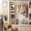 Songmics hængende opbevaring med 6 hylder garderobe skab arrangør + 2 klip, grå 30 x 30 x 130 cm (W x D X H) RCH06G - Billede 2