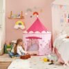 Songmics Princess Castle Play Telt til piger småbørn, indendørs og udendørs playhouse, bærbar pop up play teepee, gave til børn, lyserød LPT01PK - Billede 3