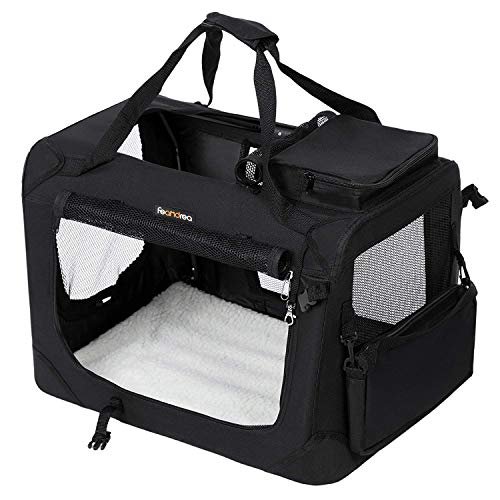 B00ti0v2xc Hundeboks til Bil, Hundetransportboks, Foldbar Katteboks, Oxford Stof, Xxl, 91 X 63 X 63 Cm, Sort , 4700 G 1 katteboks