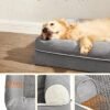 Feandrea hundeseng Ortopædisk sofa vaskbar skridsikre grå - Billede 4