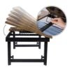 Songmics Laptop Desk til seng eller sofa med justerbar vippetop, morgenmad, der serverer bakke med højdejusterbare foldningsben, passer til skærmstørrelse op til 15,6 inches, gulvbord, rustik brun LLD105B01 - Billede 6