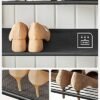 Vasagle HSR411B01 tøjstativ frakke rack med 9 aftagelige kroge bænk industriel design til gangen soveværelse vintage brun sort - Billede 5