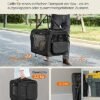 Feandrea Hund Carrier, Folding Fabric Pet Carrier, 50 x 35 x 35 cm, sort - Billede 2