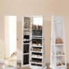 Songmics Jewellery Cabinet smykkeskab 37x155 cm rammeløs fuldkropsspej - Billede 4