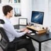 Songmics Bambus Monitor Stand Riser, Desktop Organizer til bærbar computer, mobiltelefon, tv, printer LLD201, naturlig, 60 x 30,2 x 8,5 cm - Billede 2