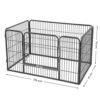 Feandrea hvalp playpen Heavy Duty Play Whelping Pen 4 dele Grå 122 x 70 x 80 cm ppk74g - Billede 3