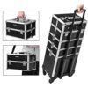 Songmics 4-i-1 Professional Makeup Case, Låsbar makeup-opbevaring med koder, sort - Billede 5