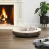 Hundeseng, Hundesofa, Katteseng, Donutform, Rund, 65 Cm Dia, Brun - Billede 2