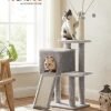 Feandrea Cat Tree, Cat Tower til indendørs katte, killinger, lysegrå PCT143W01 - Billede 2