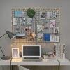 Songmics Grid -paneler, sæt med 2, fotovægskærm, metal mesh vægindretning, multifunktionel hængende billedvæg, DIY, kunstdisplay, s krog, klip, hamp ledning, sort LPP02H - Billede 2