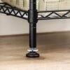 Songmics Badeværelseshylde, 3-lags wire-susing-enhed, metal opbevaringsstativ, 30 x 30 x 73 cm,, sort - Billede 7
