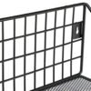 Songmics Industrial Metal Wall hylder, hver belastes op til 15 kg, pakke med 2 køkkenhylder med 10 kroge til soveværelse, 30 x 12 x 13 cm, 40 x 12 x 13 cm, sort LFS02BK - Billede 6