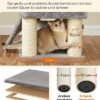 Feandrea Cat Tree, kattetræ til store katte - Greige - Billede 5