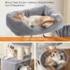 Feandrea Cat Tree, kattetræ til store katte - Greige - Billede 3