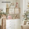Plastic Christmas Ornament Storage Boxes, 2 Pack Christmas Ball Arrangører, semi-gennemsigtige og gyldne - Billede 3