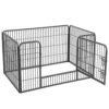Feandrea hvalp playpen Heavy Duty Play Whelping Pen 4 dele Grå 122 x 70 x 80 cm ppk74g - Billede 7