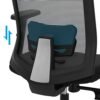 Songmics Ergonomic Office Chair, Mesh Computer lænestol, Lumbar Support, justerbar nakkestøtte og armlæn, justerbar ryglænet låsbar op til 120 °, grå obn55bg - Billede 5