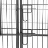Feandrea hvalp playpen Heavy Duty Play Whelping Pen 4 dele Grå 122 x 70 x 80 cm ppk74g - Billede 6