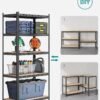 Songmics Garage Hylder enheder Grå 200 x 100 x 50 cm GLR050G01 - Billede 4