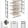Songmics Garage Hylder enheder Grå 200 x 100 x 50 cm GLR050G01 - Billede 5