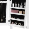 Songmics Jewellery Cabinet, Mirror Armoire, Standing Mirror, spejl i fuld længde, Låsbar smykkearrangør, gaveide - Billede 6