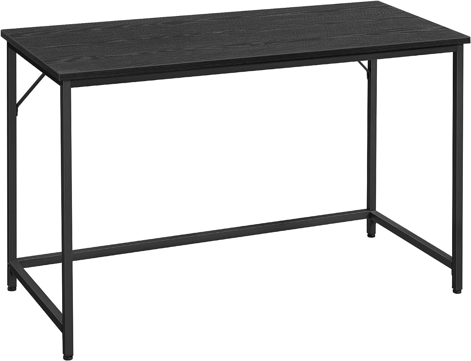 Vasagle Desk, lille computerbord, skrivebordsbord, til kontor, soveværelse, 60 x 120 x 75 cm, industriel design, metalramme, sort, LWD039B56 1 Vasagle Desk, lille computerbord, skrivebordsbord, til kontor, soveværelse, 60 x 120 x 75 cm, industriel design, metalramme, sort, LWD039B56