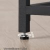 Vasagle -skrivebord, lille computerskrivebord, kontorbord, til undersøgelse, soveværelse, 50 x 100 x 75 cm, industriel design, metalramme, sort LWD041B56 - Billede 7