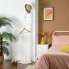 VASAGLE Coat Tree med 7 afrundede kroge, Wood Hall Tree, Entryway tøjstativ, hvid - Billede 7