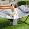 SONGMICS Hammock, TC Fabric, Grey, 210 x 150 cm - Billede 5