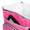Kylväske i pink med plads til 16 bogstaver, praktisk til opbevaring.