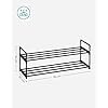 2-lags Skostativ, Skoskabe, Metalopbevaringsstativ, 30 X 92 X 34 Cm, Sort - Billede 3