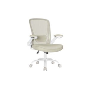 Ergonomisk kontorstol med lændestøtte og flip-up armlæn.