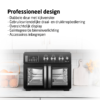 TurboTronic AFD32 Airfryer XXL og Ovn – Dobbeltdør - 32 Liter – Sort - Billede 4