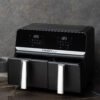 Nexxt Dobbel Airfryer – Varmluftfriture – 5,5 + 3,5 liter – Touchscreen – Sort - Billede 6