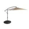 QLT Luxe XXL Parasol - Ø 3 meter - Inklusive beskyttelsespose - Taupe - Billede 2