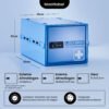 Lockabox One™ Låsbar medicinskab - Opbevaringsboks med tallås - Blå - Billede 4
