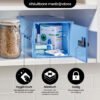 Lockabox One™ Låsbar medicinskab - Opbevaringsboks med tallås - Blå - Billede 5