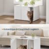 Værktøjsfri montering Kattebakke, kattehus, til store katte, sidebord, sofabord, Snehvide - Billede 2