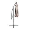 QLT Luxe XXL Parasol - Ø 3 meter - Inklusive beskyttelsespose - Taupe - Billede 3