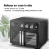 TurboTronic AFD32 Airfryer XXL og Ovn – Dobbeltdør - 32 Liter – Sort - Billede 2