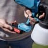 QLT Batteridrevet spraypistol til maling, lak og bejdse – Airbrush spraypistol – 800ML - Billede 6